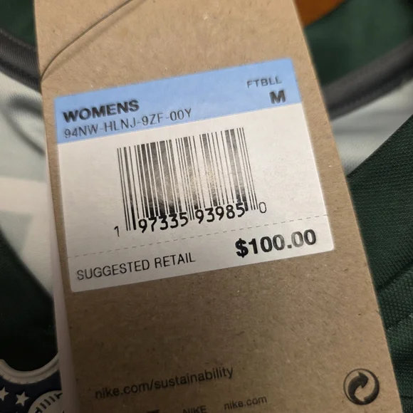 New York Jets Nike NFL Aaron Rodgers Womens Jersey Size M - Picture 9 of 11